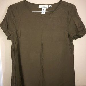 Army green blouse